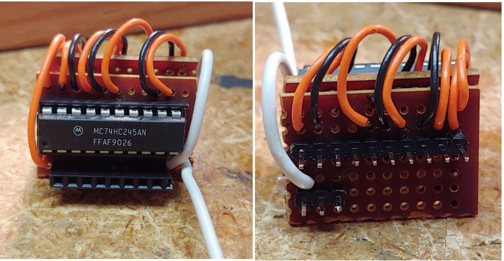 Adapter PCBs connecting the Arduino controller to the ISEL