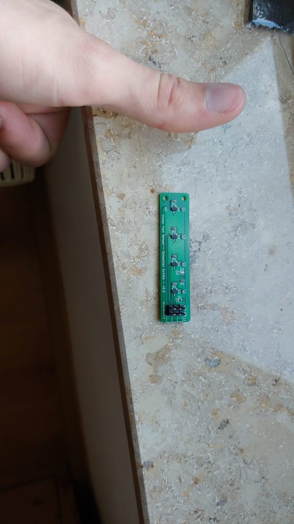 Finished Hall effect sensor array PCB