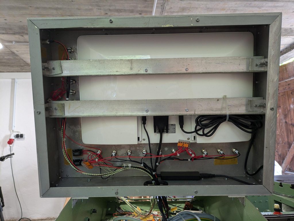 Back of the new monitor housing