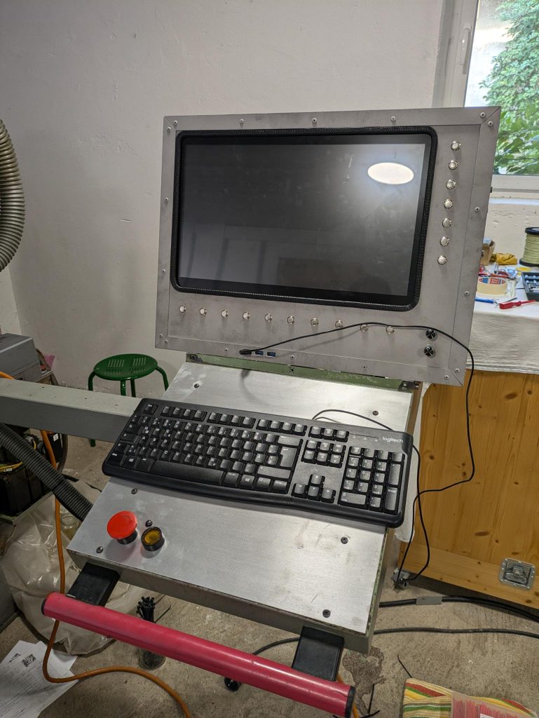 Front of the new monitor housing